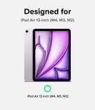 Paper Touch Film Hard | iPad - iPad Air 13-inch with a purple abstract screen display and compatibility text.