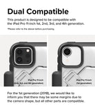 Fusion Sketch Stand | iPad - Comparison of iPad Pro 11-inch camera cutouts for 1st generation versus 2nd, 3rd, and 4th generations.