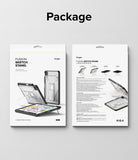 Fusion Sketch Stand | iPad -  Front and back packaging for an iPad Pro case showing the stand in various viewing angles.