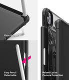 Fusion Sketch Stand | iPad - iPad case features a pencil holder, easy stylus detachment, and a raised lip for camera protection.