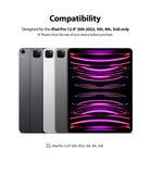 Invisible Defender Glass | iPad - Four iPad Pro 12.9-inch tablets showing compatibility for 3rd through 6th generation models.
