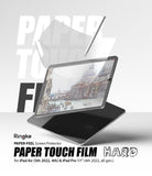 Paper Touch Film Hard | iPad - iPad screen protector being applied to a tablet with a stylus, displaying a Venice sketch.