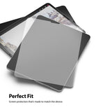 Paper Touch Film Soft | iPad - Matte screen protector film being applied to an iPad displaying a digital drawing.