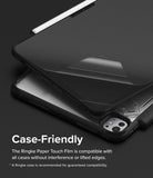 Paper Touch Film Soft | iPad - Matte screen protector being applied to an iPad inside a protective case.