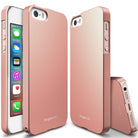 iPhone SE / 5s / 5 Case | Slim - Rose gold slim phone cases shown from front, back, and bottom angles on a white background.