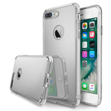 iPhone 7 Plus Case | Mirror - Silver reflective iPhone 7 Plus case shown from back and side angles with a clear bumper.