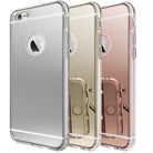 iPhone 6s / 6 Case | Mirror - Three reflective mirror-finish phone cases in silver, gold, and rose gold with clear bumpers.