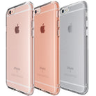 iPhone 6s / 6 Case | Air - Three iPhones in rose gold, gold, and silver, each protected by a clear, transparent slim case.