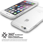 iPhone 6 Case | Slim - A translucent, slim-fit protective case shown on an iPhone 6 with 360-degree coverage branding.
