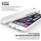 iPhone 6 Case | Slim - A translucent, ultra-thin protective case fitted on an iPhone 6, showcasing its slim profile.
