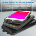 iPhone 6s / 6 Case | Edge - Two phone cases stacked, highlighting integrated dust caps for charging and audio ports.