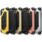 iPhone 8 / 7 Case | Max - Six rugged, textured protective phone cases in yellow, black, gold, dark grey, rose gold, and silver.