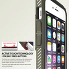 iPhone 6s Plus / 6 Plus Case | Rebel - Close-up of phone case buttons highlighting Active Touch technology for easy pressing.