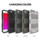 iPhone 6s Plus / 6 Plus Case | Rebel - Four rugged phone cases in black, gray, olive drab, and stone displayed in a row.