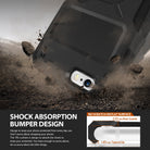 iPhone 6s Plus / 6 Plus Case | Rebel - Rugged black phone case hitting dirt, highlighting shock absorption and protective rear guards.