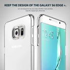 Galaxy S6 Edge Plus Case | Slim - Clear protective case shown on the front and back of a Samsung Galaxy S6 Edge Plus.
