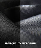 Microfiber Cleaning Cloth [Small] - Close-up of gray microfiber fabric texture with soft folds and high-quality weave detail.