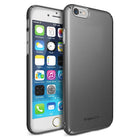 iPhone 6 Case | Slim - Gunmetal slim-fit phone case shown from front and back angles on a white iPhone 6.