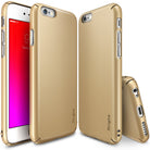 iPhone 6s Plus Case | Slim - Royal gold slim-fit phone case shown from front, back, and bottom angles.