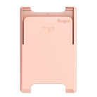 Card Holder | Slot [Solid - 2 Cards] [1 Pack] - Minimalist pink adhesive card holder with Ringke logo and braille detail.