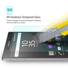 Xperia Z5 Premium Screen Protector | Invisible Defender Glass - Xperia Z5 Premium Screen Protector - A utility knife blade scratches a 9H tempered glass protector on a Sony smartphone.