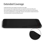Google Pixel Screen Protector | Invisible Defender Glass - Google Pixel Screen Protector - Smartphone with glass screen protector and magnified view of the edge fit.