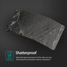 Google Pixel Screen Protector | Invisible Defender Glass - Google Pixel Screen Protector - A shattered glass screen protector held together by anti-chip film against a dark background.