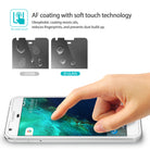 Google Pixel Screen Protector | Invisible Defender Glass - Google Pixel Screen Protector - Comparison showing ID Glass oleophobic coating resisting fingerprints versus standard glass.