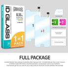 Moto G5 Plus Screen Protector | Invisible Defender Glass [2P] - Moto G5 Plus Screen Protector - Two glass screen protectors, squeegee, wet and dry wipes, install guide, and dust stickers.