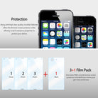 Xperia Z3 Compact Screen Protector | Invisible Defender - Xperia Z3 Compact Screen Protector - Two smartphones with clear screen protectors and a 3+1 film pack bundle graphic.