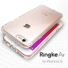 iPhone 6s / 6 Case | Air - Rose gold iPhone 6s inside a transparent, flexible Ringke Air protective case.