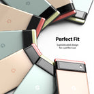 Google Pixel 6 | Camera Protector Glass [3 Pack] - Google Pixel 6 | Camera Protector Glass - Multiple Pixel 6 phones arranged in a circle with camera lens protectors.