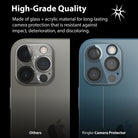 iPhone 12 Pro | Camera Protector Glass [3 Pack] - iPhone 12 Pro | Camera Protector Glass - Comparison of a cracked standard camera lens versus a protected, intact lens.
