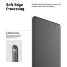 Tempered Glass | iPad - Close-up of an iPad with a curved-edge screen protector, highlighting smooth transitions and grip.