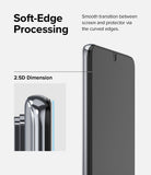 Xiaomi 12T / 12T Pro Screen Protector | Full Cover Glass - Xiaomi 12T / 12T Pro Screen Protector - Close-up of a smartphone screen with a 2.5D curved glass protector applied.