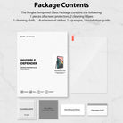 Xiaomi Pad 5 / 5 Pro Screen Protector | Invisible Defender Glass - Xiaomi Pad 5 / 5 Pro Screen Protector - Package contents including tempered glass, cleaning wipes, cloth, and squeegee.