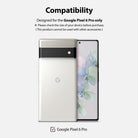 Google Pixel 6 Pro | Camera Protector Glass [3 Pack] - Compatibility graphic showing a white Pixel 6 Pro phone.