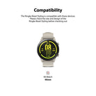 Xiaomi Mi Watch 46mm | Bezel Styling 46-01 - Xiaomi Mi Watch 46mm - Beige smartwatch with a black digital display face showing time, date, and battery percentage.