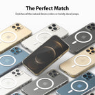 iPhone 12 / 12 Pro Case | Fusion Magnetic - Multiple iPhone 12/12 Pro phones in clear magnetic cases arranged on a white background.