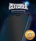 OnePlus 6 Screen Protector | Invisible Defender - OnePlus 6 Screen Protector - Invisible Defender screen protector for OnePlus 6 against a starry space background with a 2+1 pack seal.