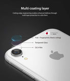 iPhone XR Camera Protector Glass [3 Pack] - Diagram showing multi-layer camera lens protector with nano coating.