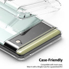 Google Pixel 6 | Camera Protector Glass [3 Pack] - Clear glass protector applied over a Pixel 6 camera bar.