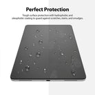 Xiaomi Pad 5 / 5 Pro Screen Protector | Invisible Defender Glass - Xiaomi Pad 5 / 5 Pro Screen Protector - Tablet screen with water beads on the left and smudges on the right.