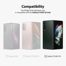 Galaxy Z Fold 3 Case | Folio Signature EZ Strap - Compatibility chart showing Galaxy Z Fold 3 5G is the only supported model.