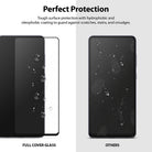 Galaxy A72 Screen Protector | Invisible Defender - Galaxy A72 Screen Protector - Comparison showing water beading on a clean screen versus smudges on an unprotected screen.