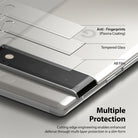 Google Pixel 6 Pro | Camera Protector Glass [3 Pack] - Google Pixel 6 Pro Camera Protector Glass - Exploded view showing multi-layer protective film for phone camera.
