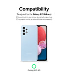 Galaxy A13 4G (LTE) | Camera Protector Glass [3 Pack] - Compatibility graphic showing a light blue Samsung Galaxy A13 4G.
