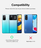 Redmi Note 11T 5G / Poco M4 Pro 5G | Camera Styling - Comparison chart showing compatible Redmi and Poco phones versus incompatible models.
