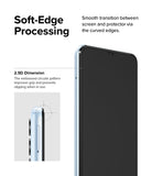 Galaxy A13 4G(LTE) / A13 5G Screen Protector [2P] | Invisible Defender - Galaxy A13 4G(LTE) / A13 5G Screen Protector - Close-up of smartphone screen protector showing soft, curved edges.