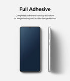 Galaxy A33 5G Screen Protector [2P] | Invisible Defender - Galaxy A33 5G Screen Protector - Front and side views of a smartphone showing full adhesive screen coverage.